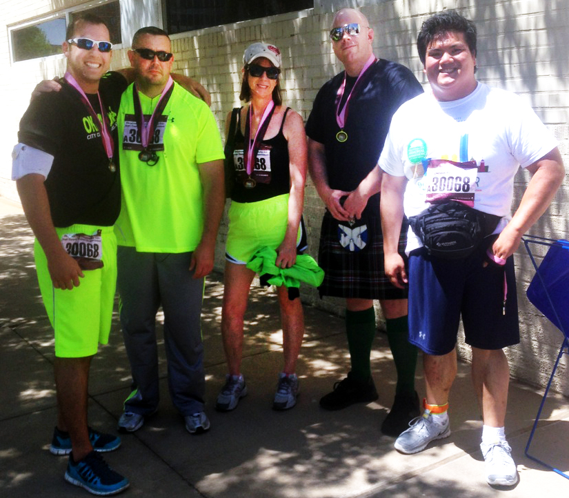 OCCC police officers run in relay